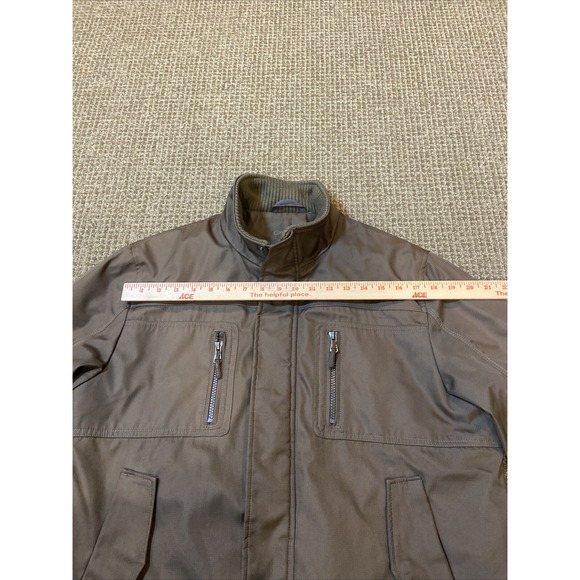 Calvin Klein Mens Ski Bomber Jacket Medium Brown - Picture 13 of 16